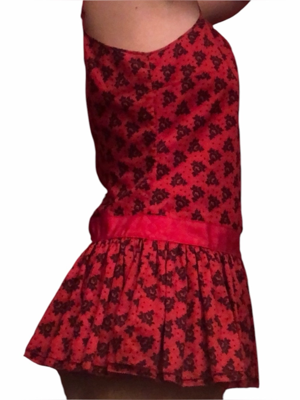 Moda International Top Black/Red Size M —#080 - Picture 4 of 16